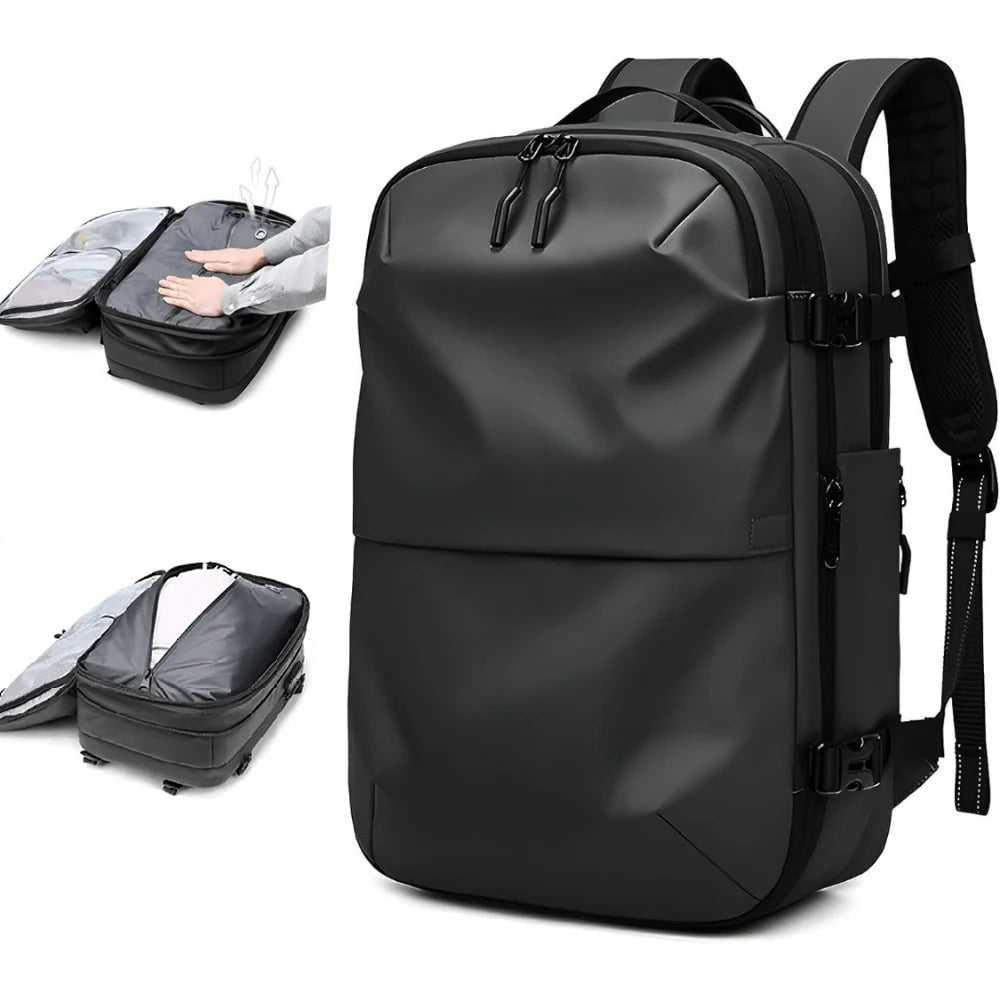 Vacpack Backpack, 60l Expandable Backpack With Vacuum Compression, Waterproof And Anti-theft Vacuum