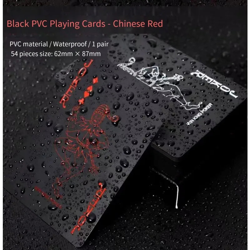 Waterproof PVC Playing Cards Set - Durable 54-Card Deck for Parties Games Cardistry and Magic Tricks Ideal for Family Fun