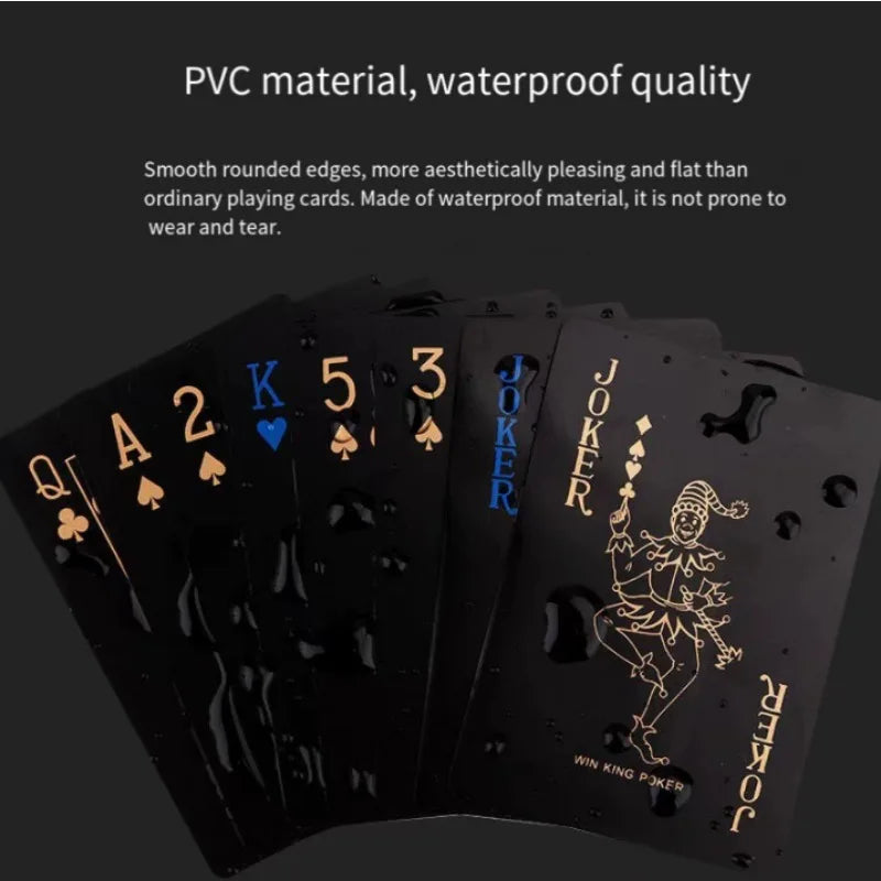 Waterproof PVC Playing Cards Set - Durable 54-Card Deck for Parties Games Cardistry and Magic Tricks Ideal for Family Fun