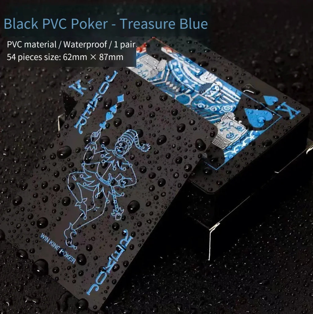 Waterproof PVC Playing Cards Set - Durable 54-Card Deck for Parties Games Cardistry and Magic Tricks Ideal for Family Fun